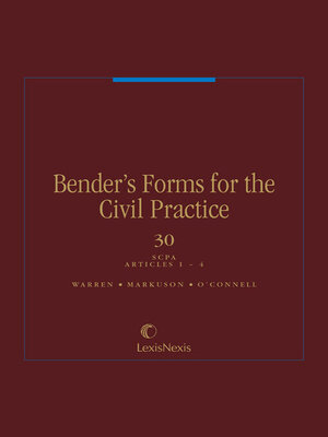 cover image of Bender's Forms for the Civil Practice